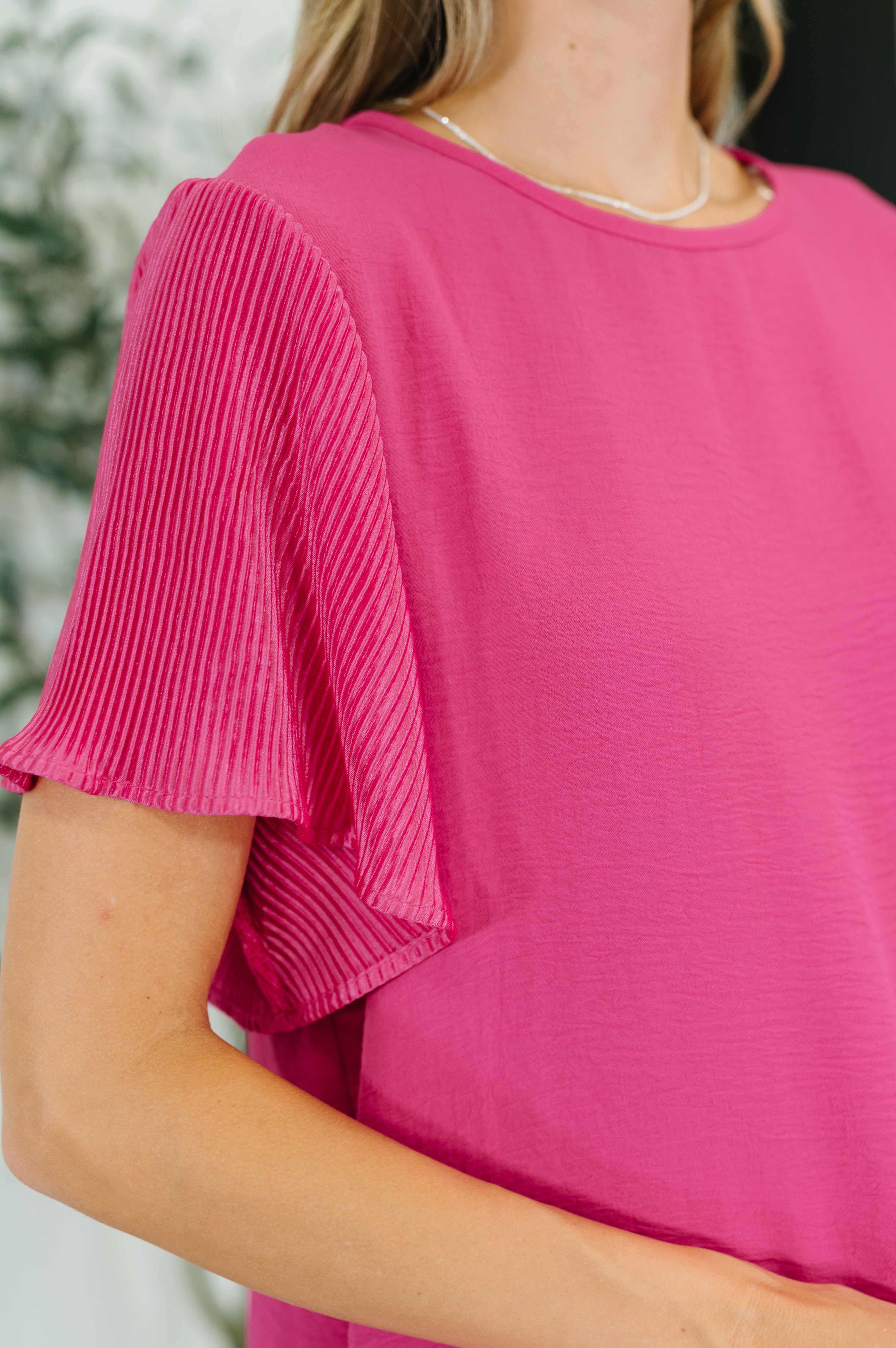 Pink and Perfect Ruffle Sleeve Top - Charming Charlie