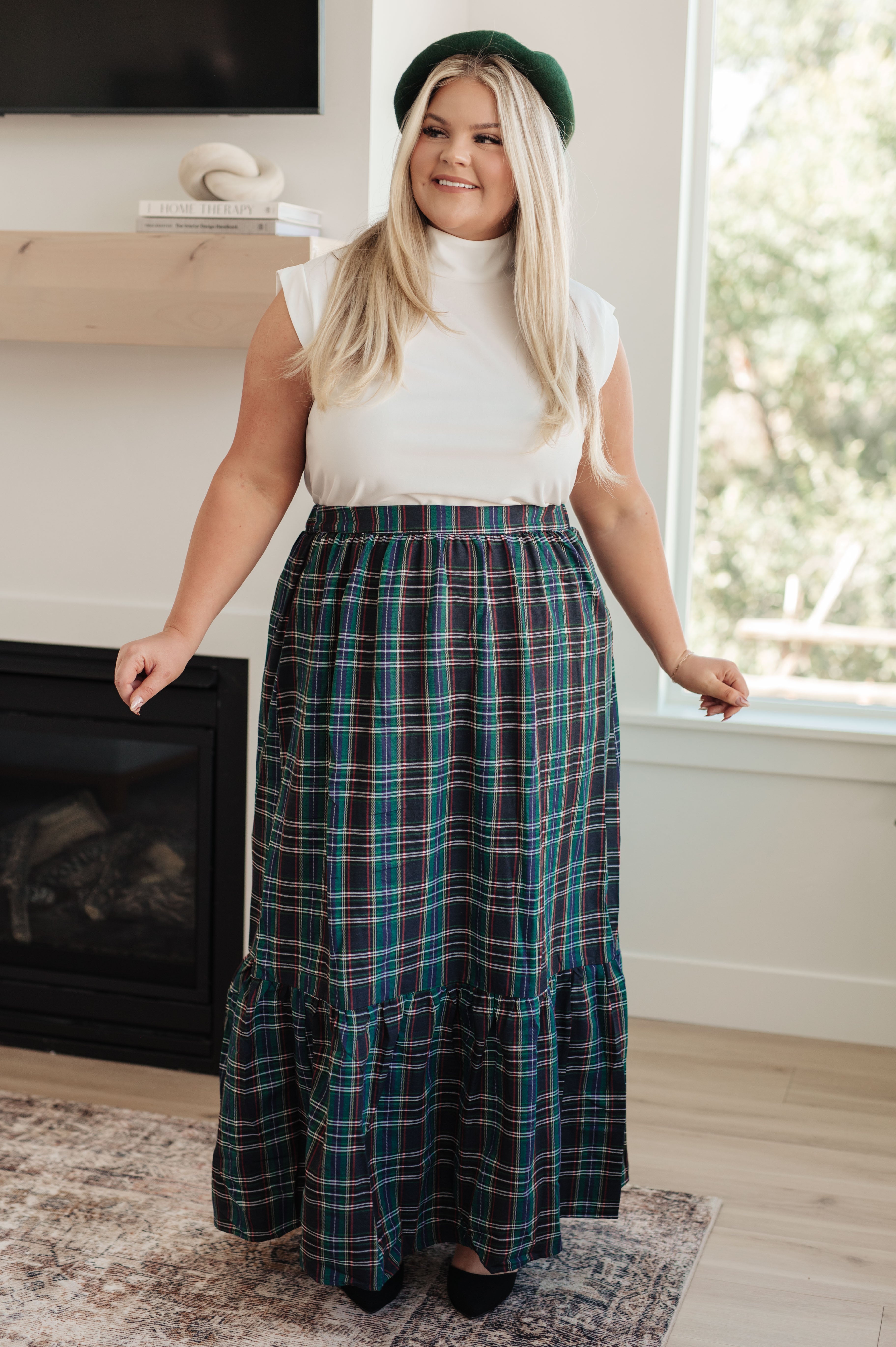 Plaid Perfection Maxi Skirt - Charming Charlie