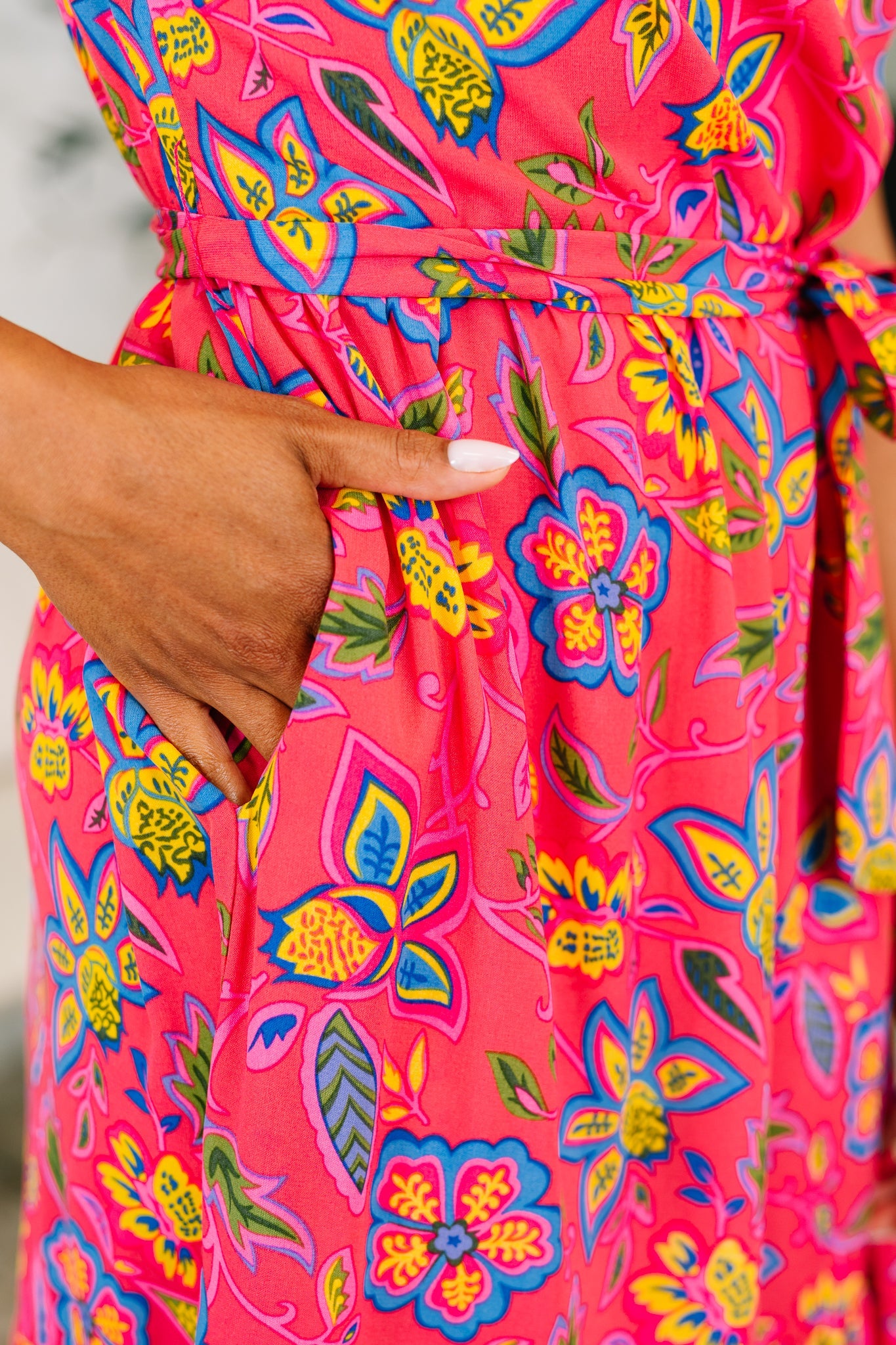 Polished and Pretty Waist Tie Tea Dress - Charming Charlie