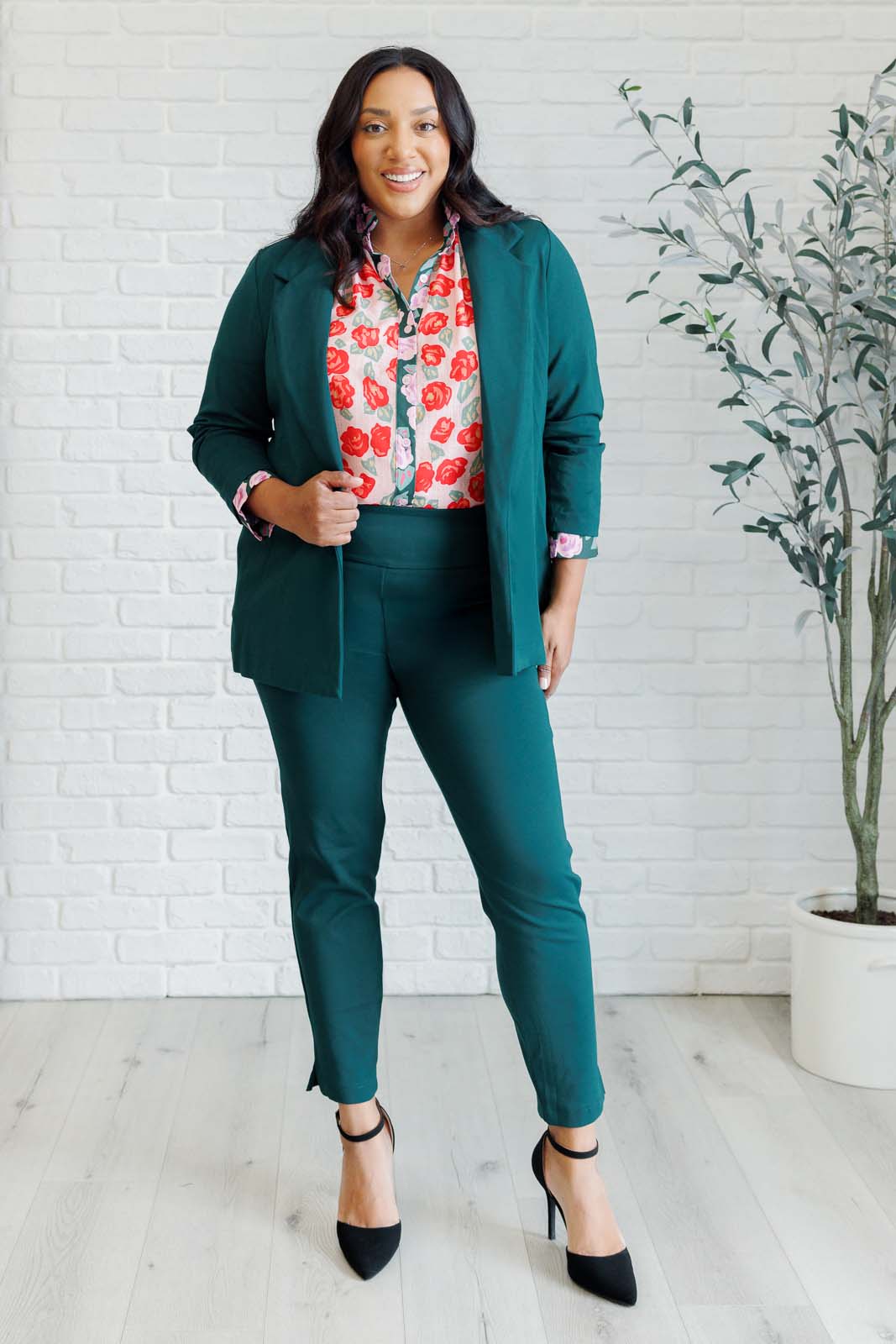Presupposed Ideas Mixed Print Button Up Blouse - Charming Charlie