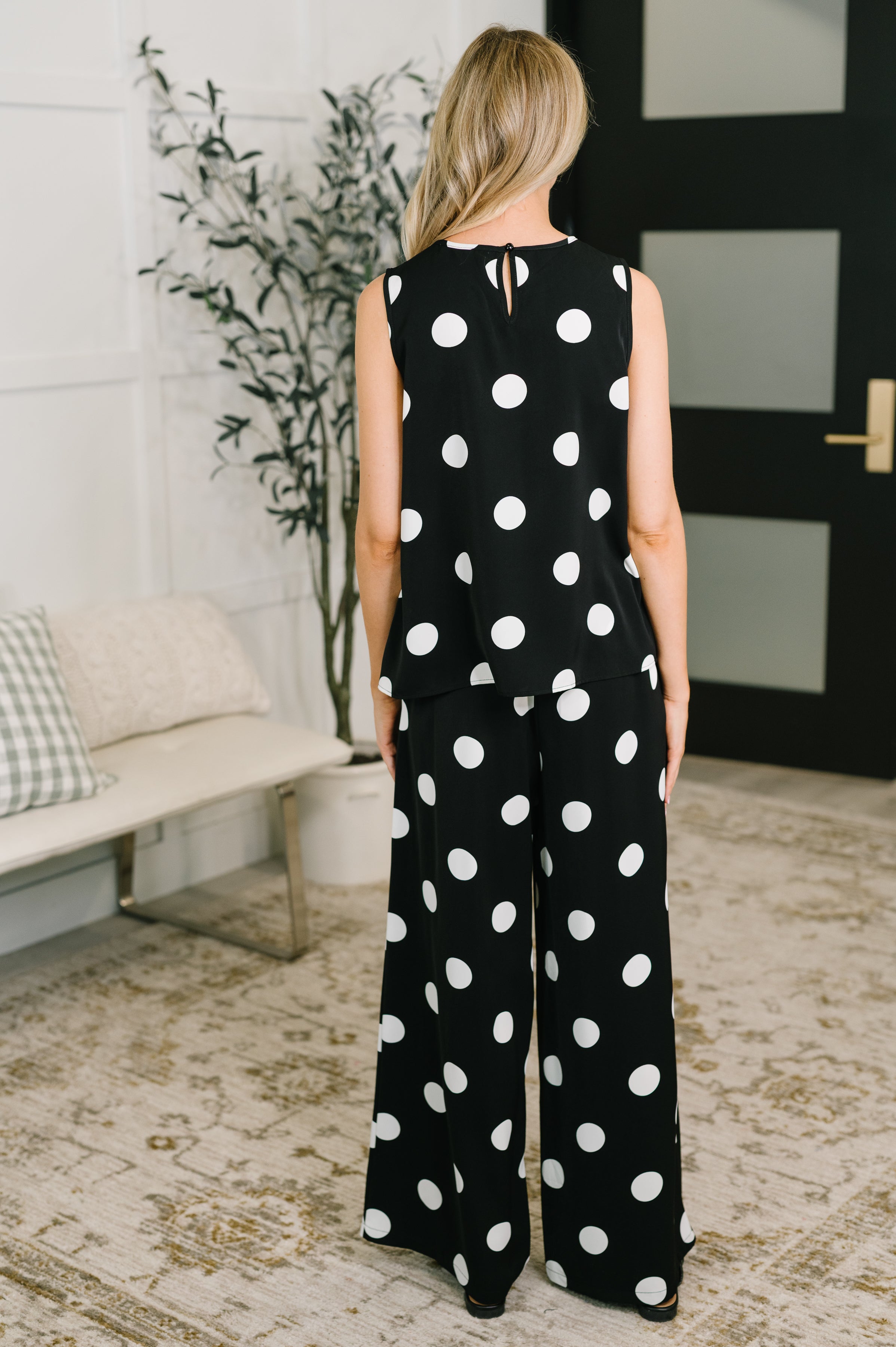Pristine Condition Top and Bottom Polka Dot Set - Charming Charlie