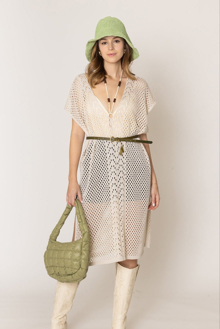 Small Quilted PU Bag - Charming Charlie