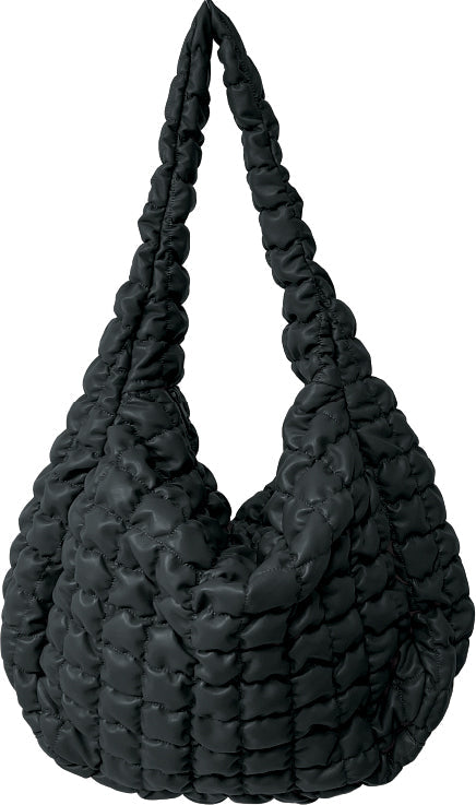 Large Quilted PU Bag - Charming Charlie