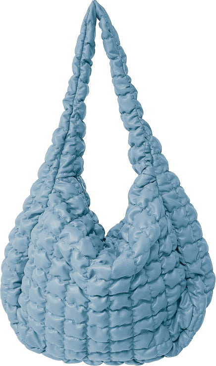 Large Quilted PU Bag - Charming Charlie