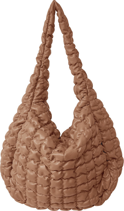 Large Quilted PU Bag - Charming Charlie