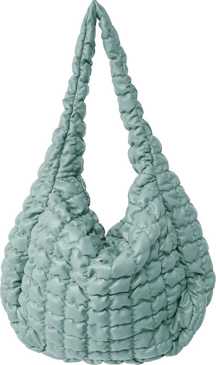Large Quilted PU Bag - Charming Charlie