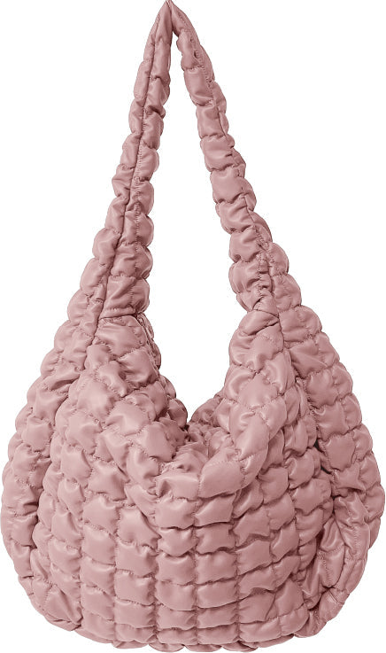 Large Quilted PU Bag - Charming Charlie