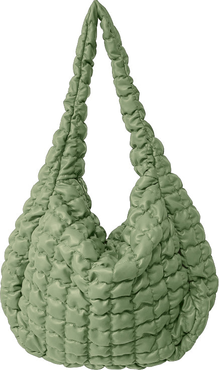 Large Quilted PU Bag - Charming Charlie
