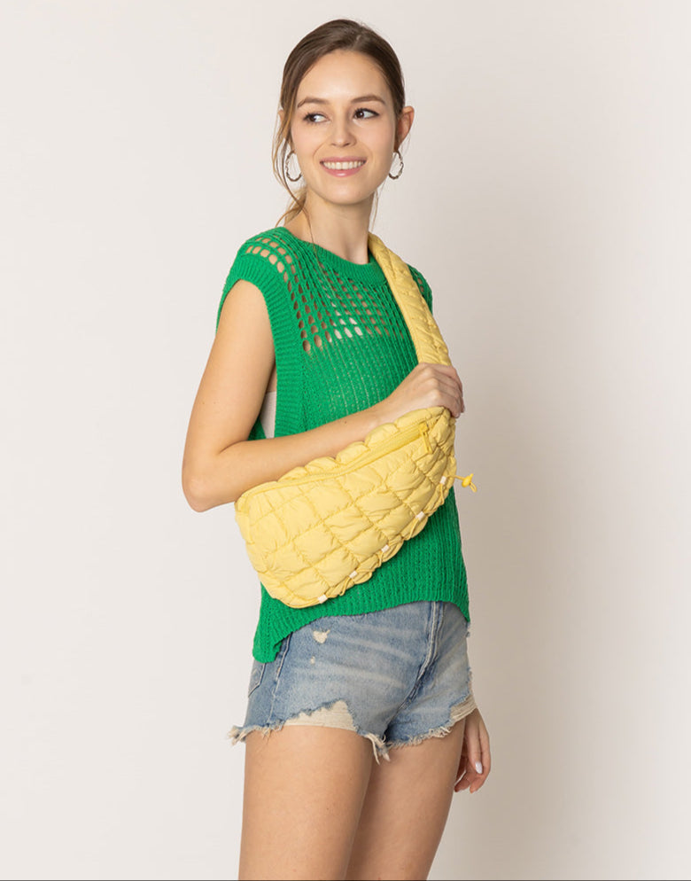 Quilted Sling Bag - Charming Charlie