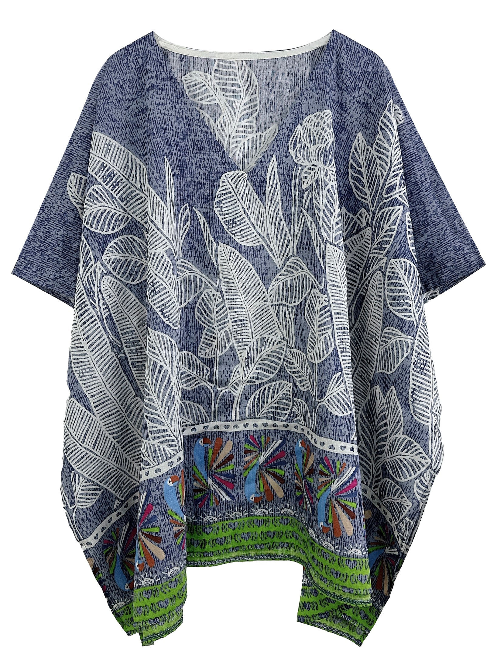 Leaf Print Poncho - Charming Charlie