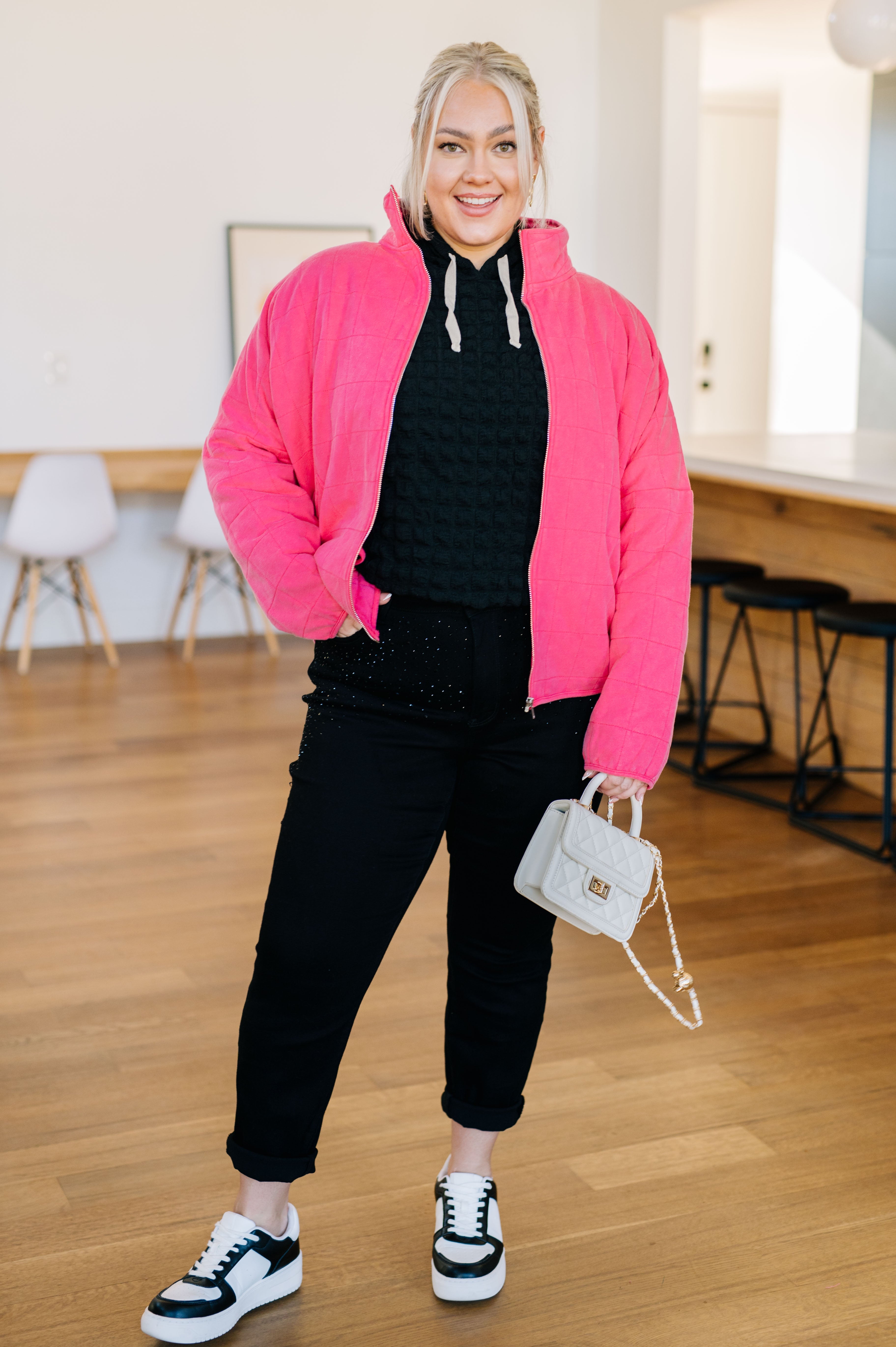 Quilted and Covered Quilted Jacket - Charming Charlie