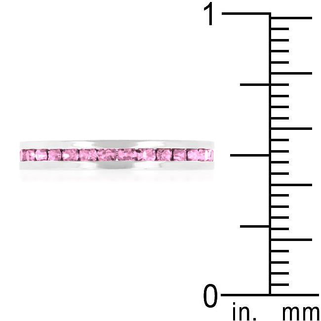 Stylish Stackables Pink Crystal Ring - Charming Charlie