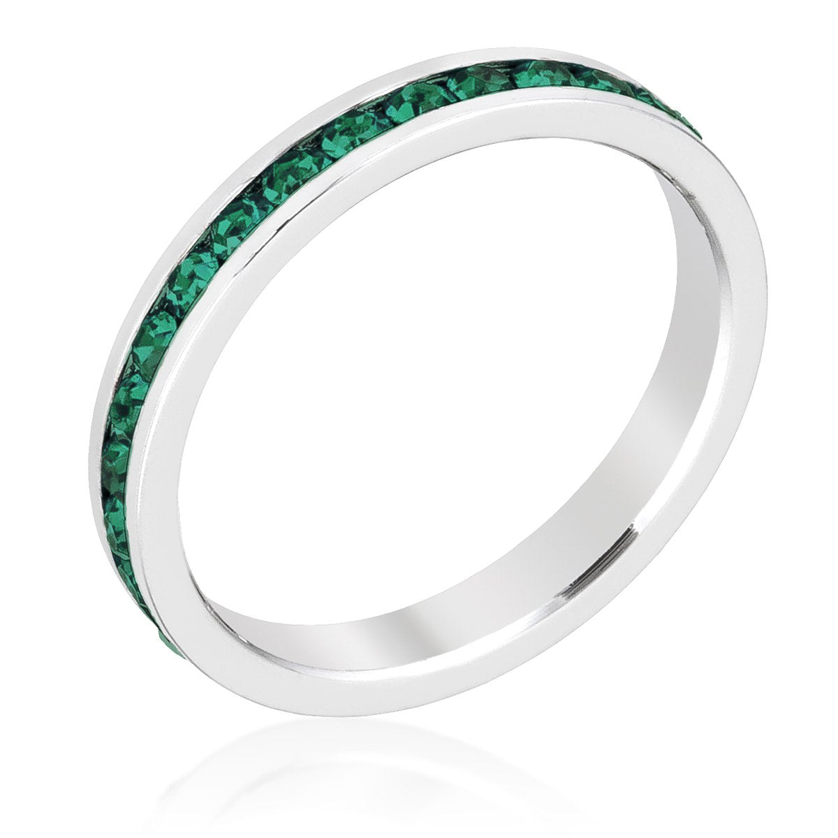 Stylish Stackables Emerald Crystal Ring - Charming Charlie