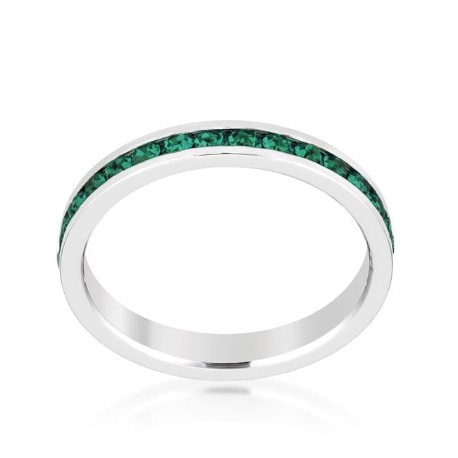 Stylish Stackables Emerald Crystal Ring - Charming Charlie