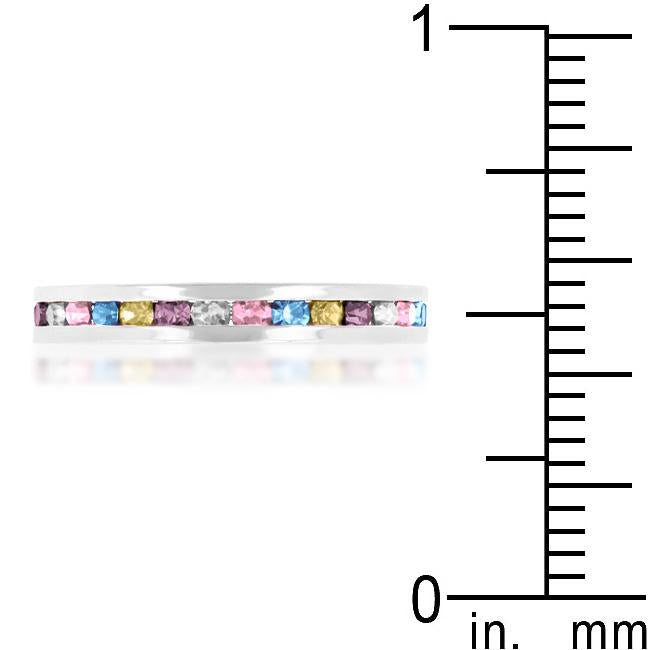 Stylish Stackables Mixed Crystal Ring - Charming Charlie