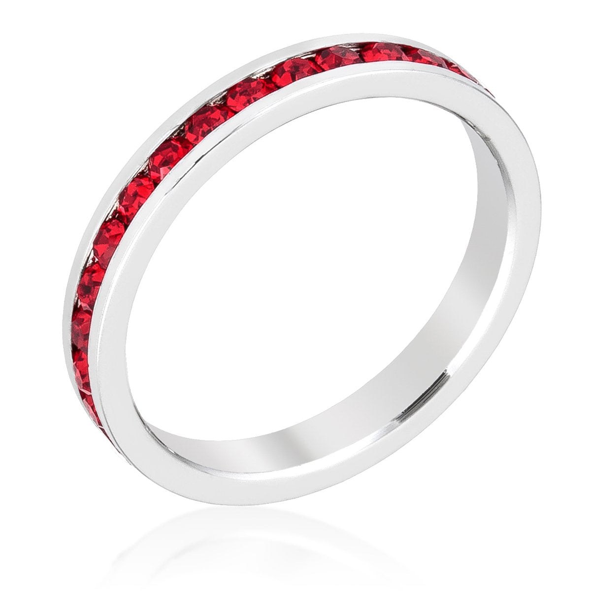 Stylish Stackables with Ruby Crystal Ring - Charming Charlie