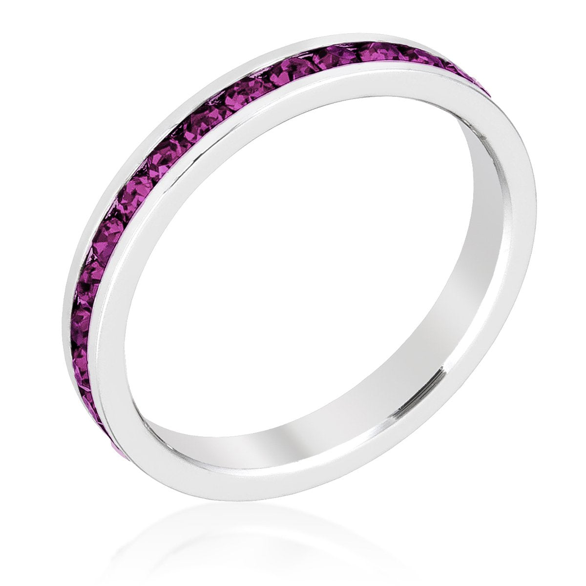 Stylish Stackables with Amethyst Crystal Ring - Charming Charlie