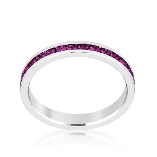 Stylish Stackables with Amethyst Crystal Ring - Charming Charlie