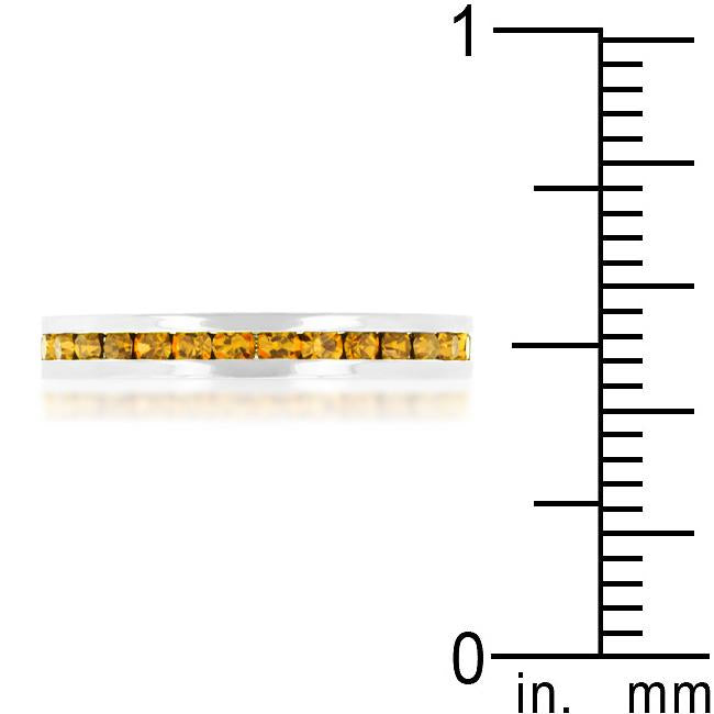 Stylish Stackables with Yellow Crystal Ring - Charming Charlie