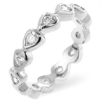 Heart Eternity Ring - Charming Charlie