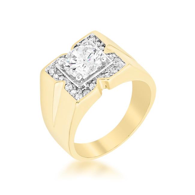 Golden Star Mens Ring - Charming Charlie
