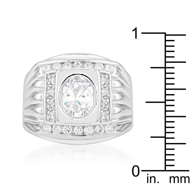 Mens Cubic Zirconia Square Ring - Charming Charlie