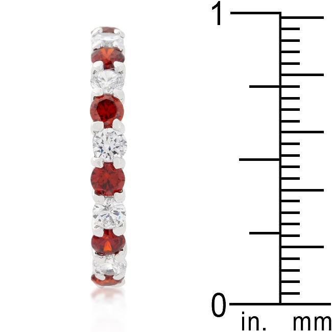 Mini Jessica Band with Garnet Cubic Zirconia - Charming Charlie