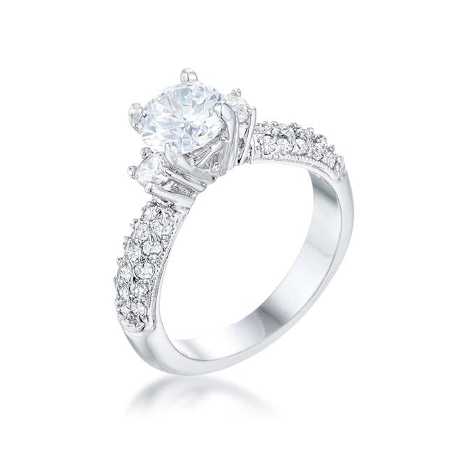 Classic Pave Bridal Ring - Charming Charlie