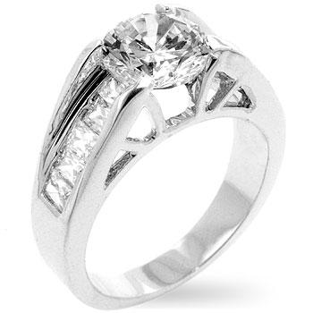 Timeless Clear Engagement Ring - Charming Charlie