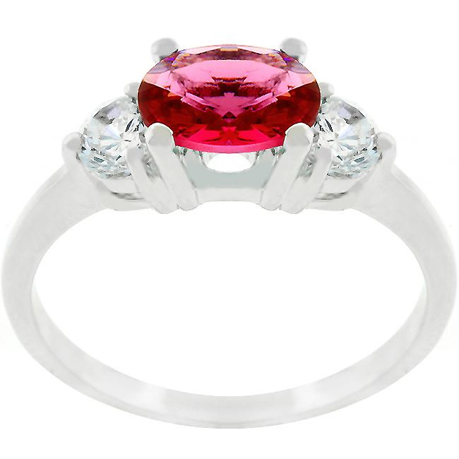 Oval Quartet Cubic Zirconia Ring - Charming Charlie