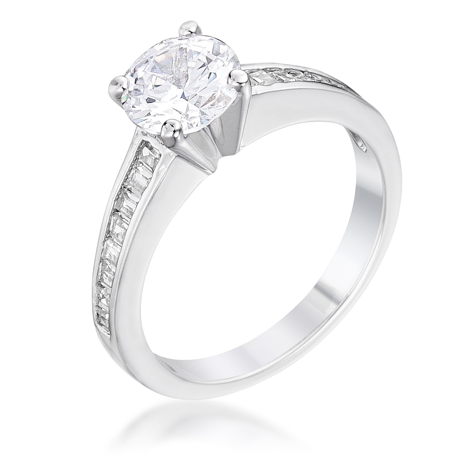 Cubic Zircon Engagement Ring - Charming Charlie
