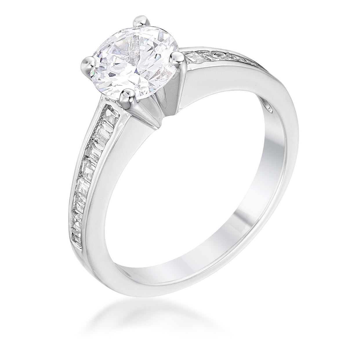 Cubic Zircon Engagement Ring - Charming Charlie