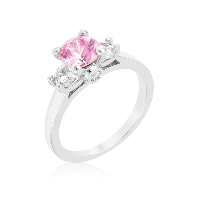 Mini Pink Ice Triplet Ring - Charming Charlie