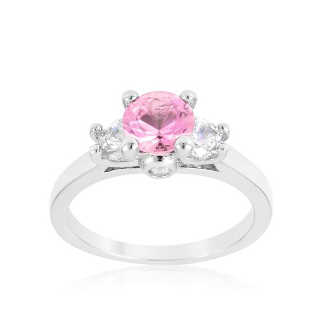 Mini Pink Ice Triplet Ring - Charming Charlie