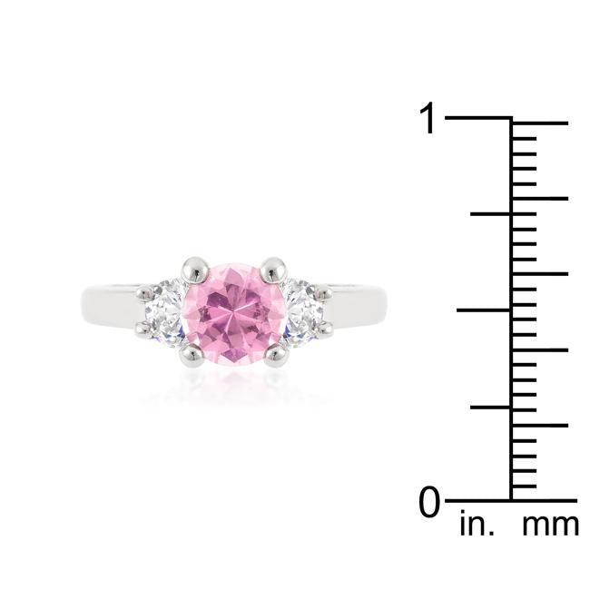 Mini Pink Ice Triplet Ring - Charming Charlie