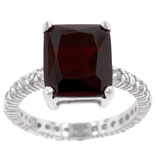 Radiant Cut Ruby Engagement Ring - Charming Charlie