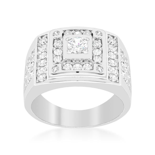 Geometric Cubic Zirconia Ring - Charming Charlie