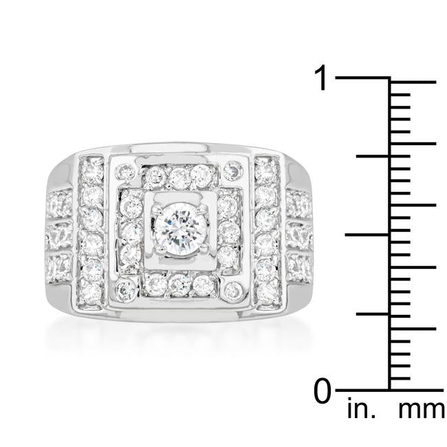 Geometric Cubic Zirconia Ring - Charming Charlie