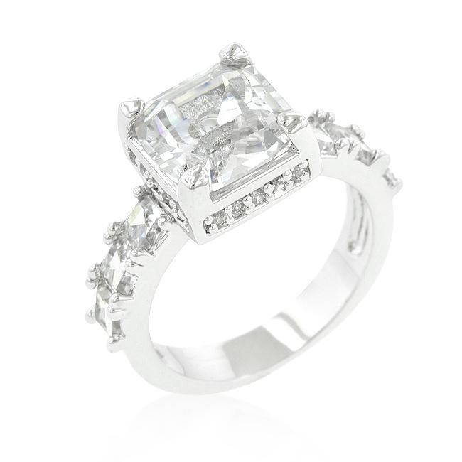 Asscher Cut Engagement Ring - Charming Charlie