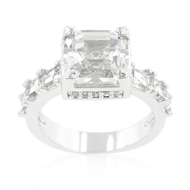 Asscher Cut Engagement Ring - Charming Charlie