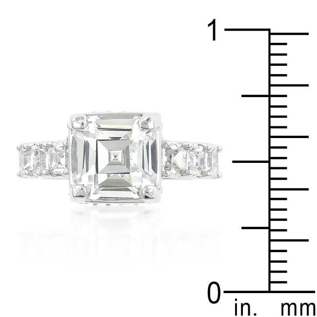 Asscher Cut Engagement Ring - Charming Charlie