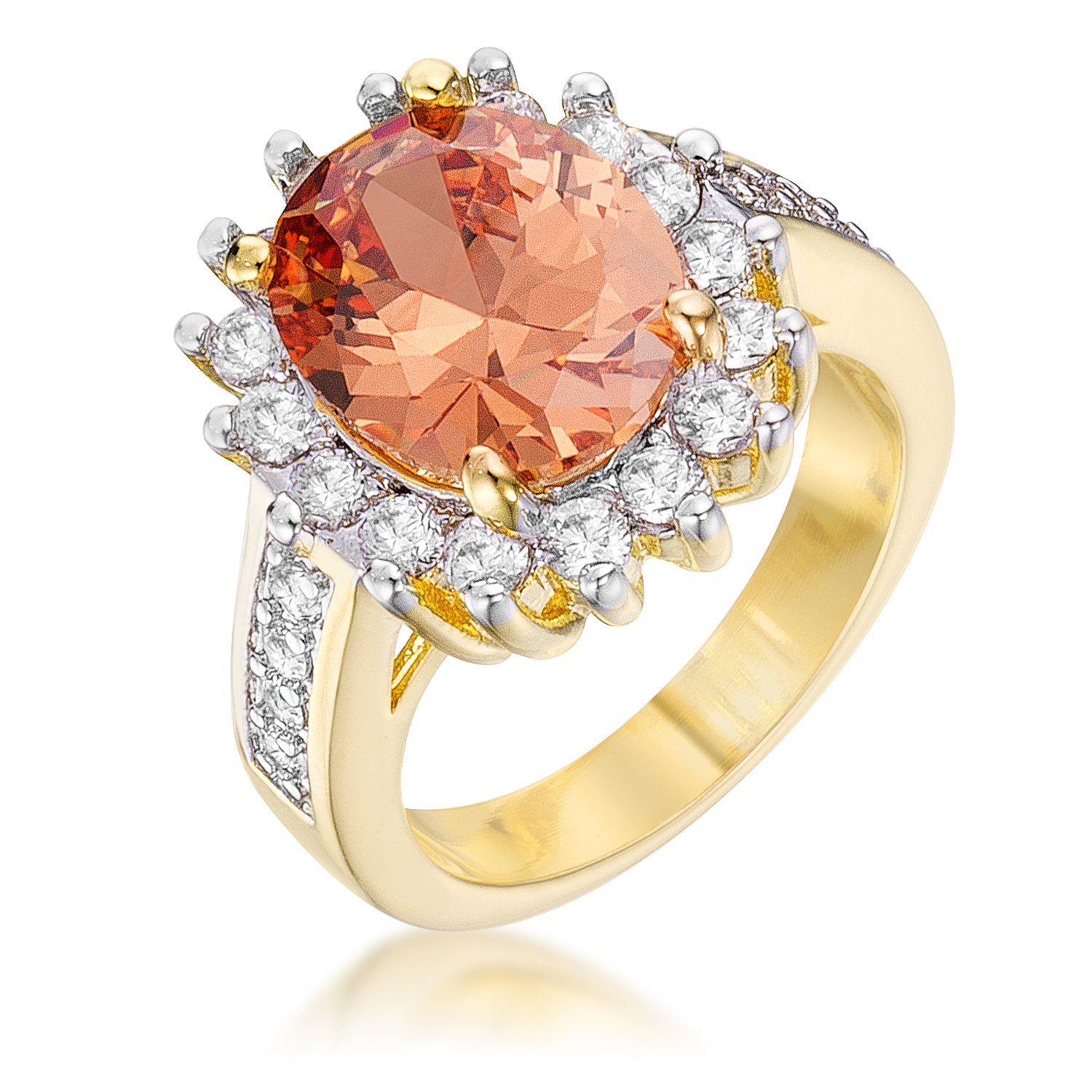 Champagne Cambridge Elegance Ring - Charming Charlie