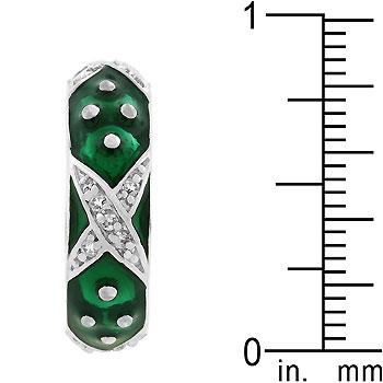 Marbled Forest Green Enamel Ring - Charming Charlie