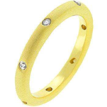 Matte Gold Wedding Band - Charming Charlie