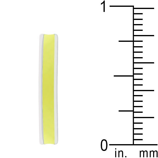 Yellow Enamel Eternity Ring - Charming Charlie