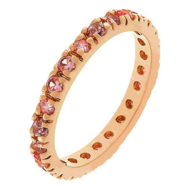 Pink Cubic Zirconia Eternity Ring - Charming Charlie