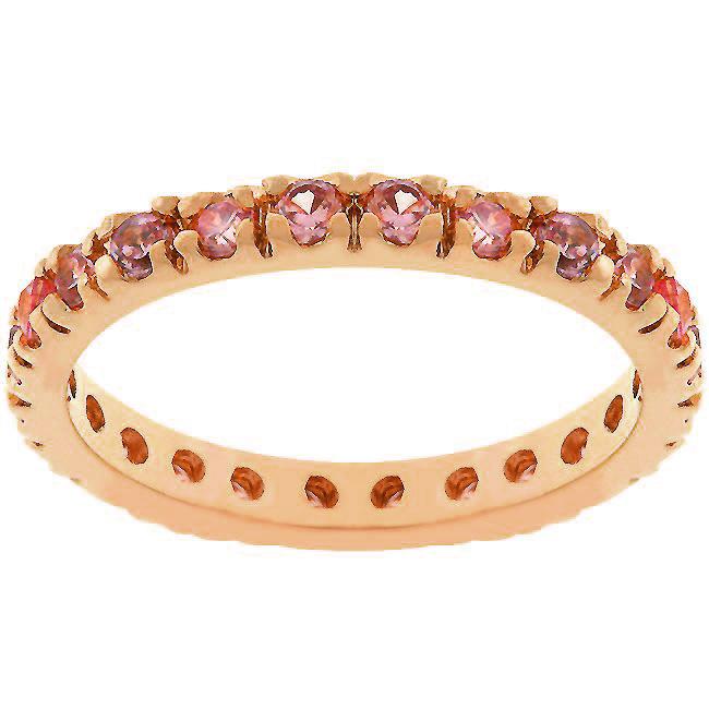 Pink Cubic Zirconia Eternity Ring - Charming Charlie