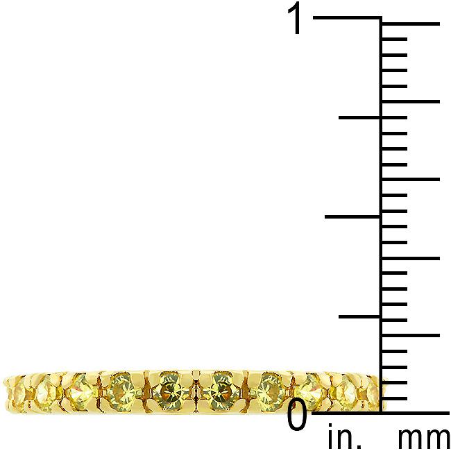 Yellow Cubic Zirconia Eternity Ring - Charming Charlie
