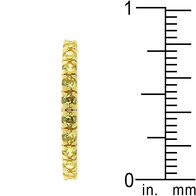 Yellow Cubic Zirconia Eternity Ring - Charming Charlie