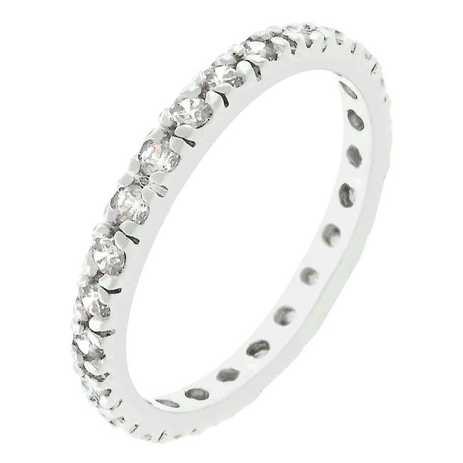 Clear Cubic Zirconia Eternity Ring - Charming Charlie